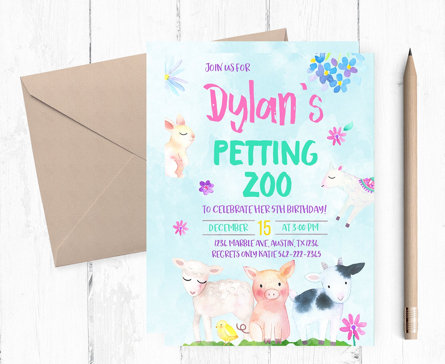 Petting Zoo Invitations 5