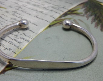 Sterling Silver 925 Taxco Mexico Cuff Bracelet NCG30