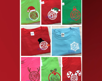 Christmas Monogram Shirt