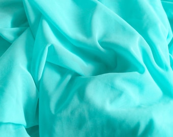 0,5 MT Aqua Marine stretch mesh fabric. Lingerie Fabric. Perfect for Bramaking, Underwear, Fashion. Power Net Light Weight.