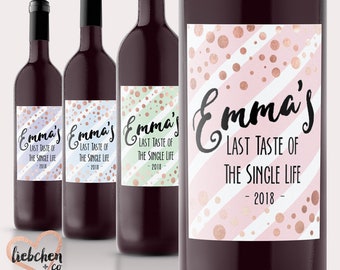 Bride-to-Be: Custom Wine, Champagne or Liquor Labels - Gift and Decor for Bachelorette Party, Bridal Showers, Newlywed Gift