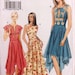 Vogue 8234 Uncut sewing pattern sundress with princess seam bodice & flared skirt 3 x Petite B 30.5 31.5 32.5 W 23 24 25 H 33.2 33.5 34.5