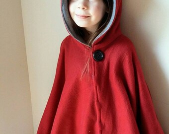 Poncho hooded cape carseat hood reversable hidden snaps