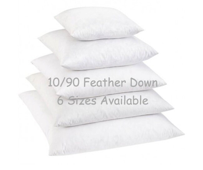 18x18 down pillow insert 10 90 down feather blend pillow 10 90 form