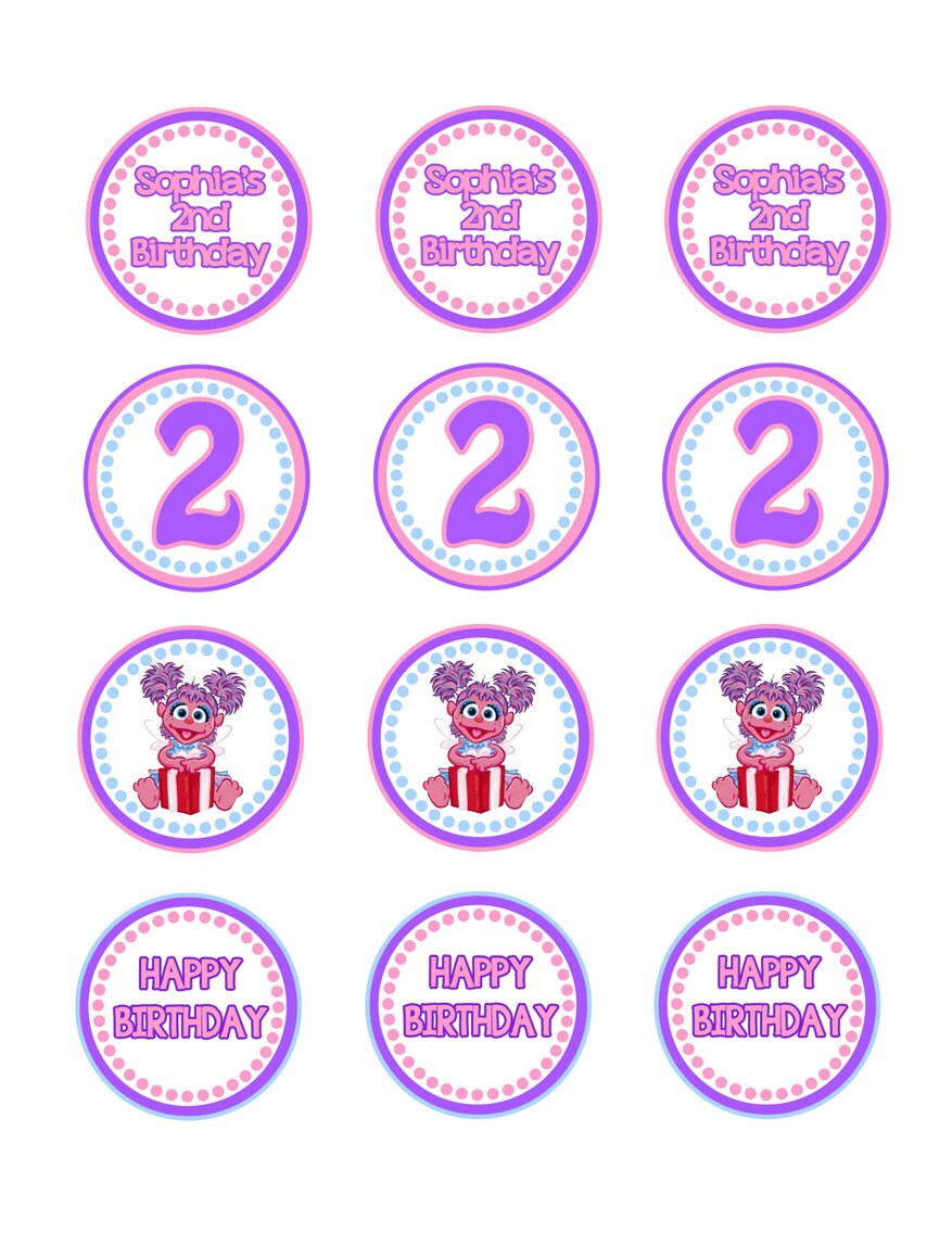 Abby Cadabby Cupcake Toppers