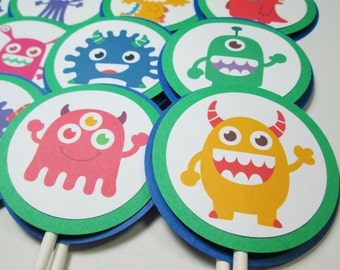 Monster Cupcake Toppers