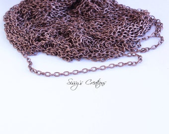 1 Meter Kette, Verschluss, Bronze Kette, Kette, Halskette, Bronze Hardware, kleine Schmuck, Schmuck Kette Kette Armbänder