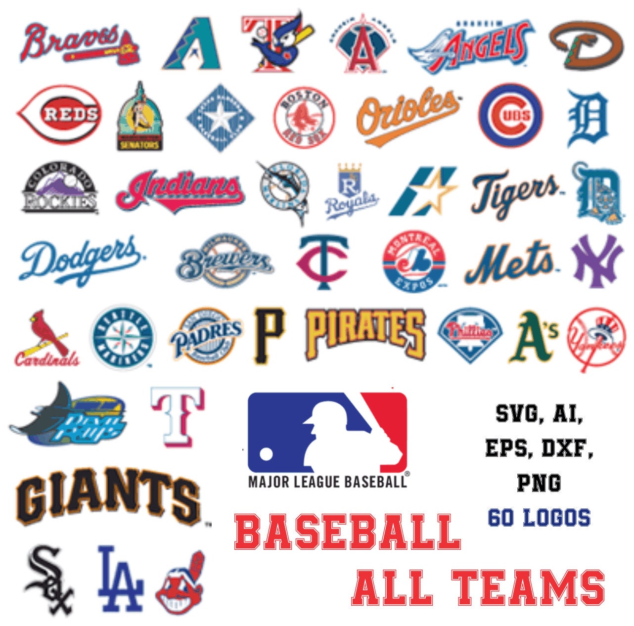 Arriba 90+ Foto Grandes Liga Beisbol Logos De Equipos De Beisbol ...