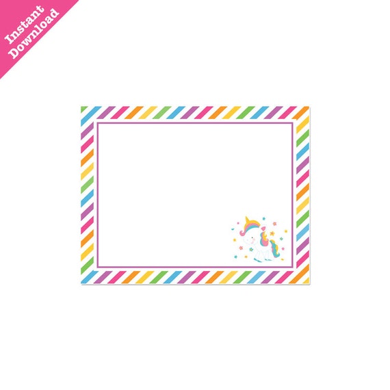 50 off sale printable rainbow unicorn party fancy labels