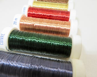 Metal Wire for Art / Wire Spool / Metal Wire / Flexible Wire Crochet / Craft Wire Jewelry Wire / Textile Art Material Artistic Wire for Art