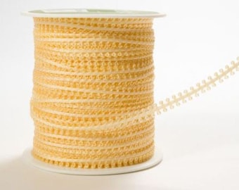 CLEARANCE - String Loop Ribbon Apricot - 3 Yard Bundle