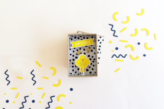 Happy birthday small message box / Miniature Art / Diorama / 3d Art / Decorative Matchbox / Miniature paper diorama / Birthday gift