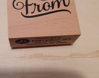 Retired Rubber Stamp - From