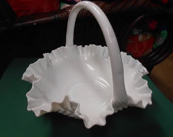 Fenton Milk Glass BASKET