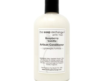 Raspberry Vanilla Natural Conditioner, Hair Care, Artisan Handmade, Sulfate Free, Paraben Free, The Soap Exchange