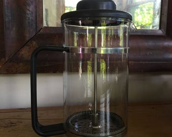 Vintage BODUM Bistro French Press Coffee Maker 6 - Classic Black - Made in DENMARK