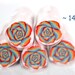 Rainbow Rose Polymer Cane