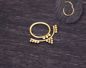 Septum Jewelry - Surgical steel daith piercing earring, septum piercing