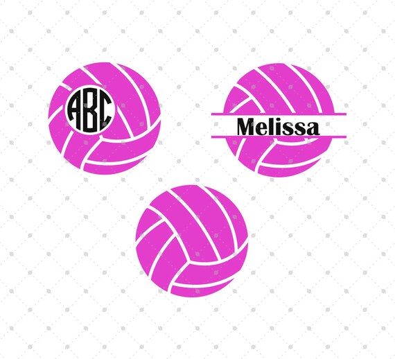 Download Volleyball SVG Cut Files Volleyball Monogram Frames cut