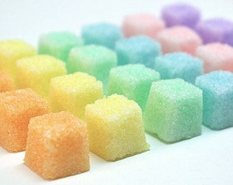 Sugar Cube Sampler, Flavored Sugar Set for Tea Parties, Champagne Toasts, Tea, Coffee, Favors, Showers, Sample Set of 4, 6, or 8 Flavors