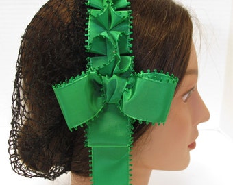 Civil War Hairnet - Vintage Taffeta Ribbon - Affordable Elegance, Choose Your Net