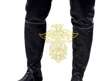 High Boots ; Pirate shoes ; LARP : shoes ; musketeer