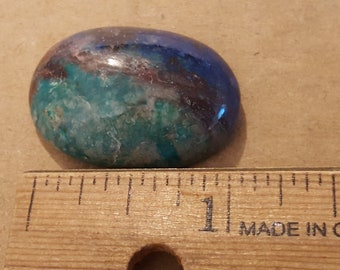 Beautiful Polished Ajoite Shattuckite Cabochon
