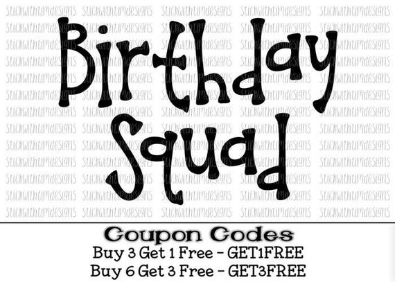 Download Birthday Squad Svg Birthday Svg Birthday Boy Svg PNG Files Svg