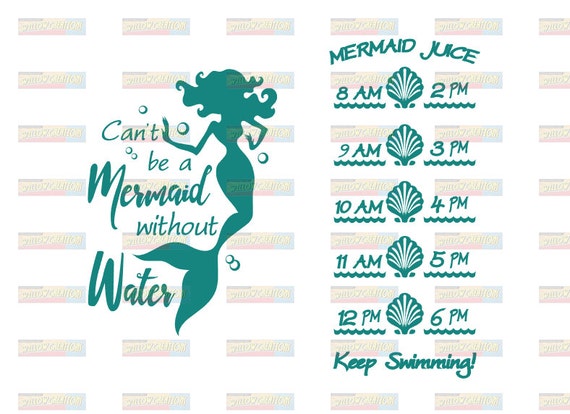 Download Items similar to Mermaid Decal - Can't Be a Mermaid ...