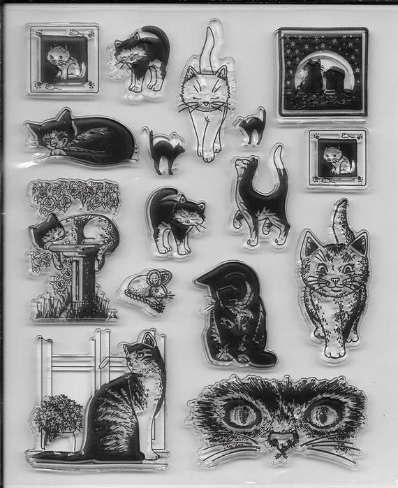 Cat's Clear Stamp Set 1 NEW 2331