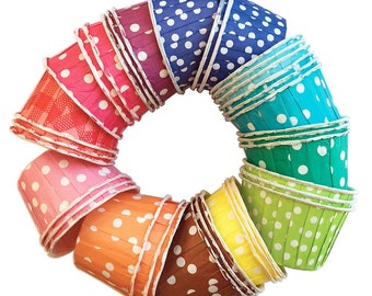 BULK 120 Favor Cups, Treat Cups, Sundae Cups, Paper Candy Cups, Children’s Party Cup, Cupcake Baking Cups, Snack Cups, Rainbow Party Cups