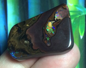 65.40ct Boulder Opal Australian Koroit DARK Body Cabochon Delicious Pattern Shape & Color ~ Jewelry Pendant Necklace Bracelet ~ Zen Opals
