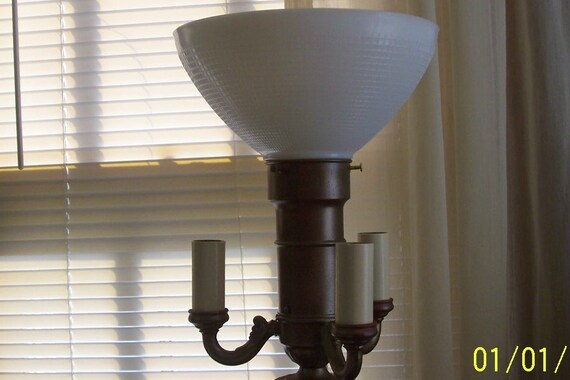 10 Top Milk Glass Diffuser for 3 Candelabra Floor Lamps 10 Top Milk Glass Diffuser for 3 Candelabra Floor Lamps