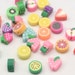 Bulk Beads Fruit Beads Polymer Clay Fruit Beads Assorted Beads 50 pieces Wholesale Beads