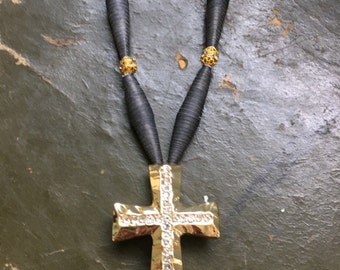 Small Gold Cross Necklace