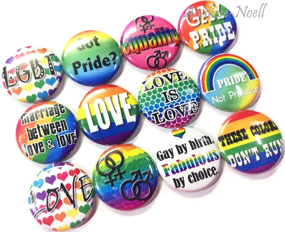 Gay Pride 1 Buttons Marriage Equality Pride Pins Gay