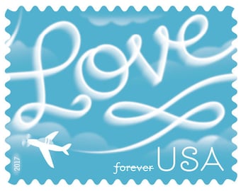 New!!! Love Skywriting forever stamps. 100 stamp per order.