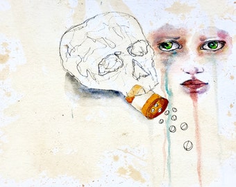 A Pill A Day Keeps The Crazy Away 8x10 print