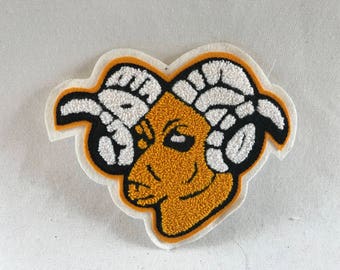 Ram 6.5" Chenille Patch - Varsity Letterman Patch