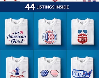 4th of july svg, svg bundle, patriotic svg, fourth of july svg, Files for Silhouette Cameo or Cricut, Commercial & Personal Use.