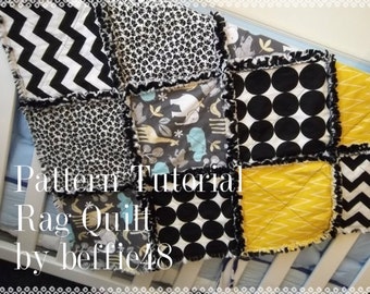 Make a Gift, Rag Quilt Pattern Tutorial, Easy w photos