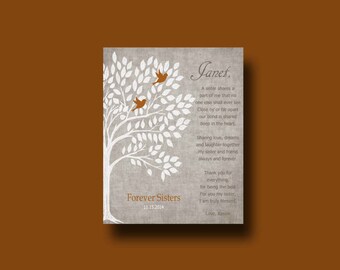 SISTERS gift print - Personalized gift for your Sister - Wedding Gift for Sister, Gift for Sister, Maid of Honor, Sister Birthday Gift
