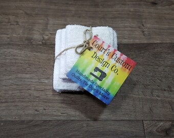 Reusable Cotton Pads / Reusable Cotton Rounds / Cloth Wipes / Square / Zero Waste Home / Hippie Mom Gift / Boho Family / Sustainable Living