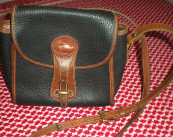 Dooney and Bourke AWL Essex Bag Black & Tan Crossover Body