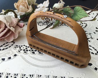 Unusual Antique Wooden Bobbin