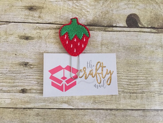 Strawberry Paper Clip/Planner Clip/Bookmark