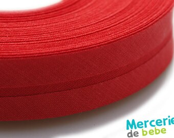 Through 20 mm - red Uni - by the yard