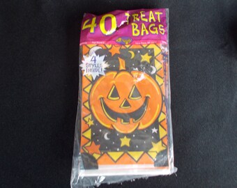 Vintage Nos Paper Trick Or Treat Bags