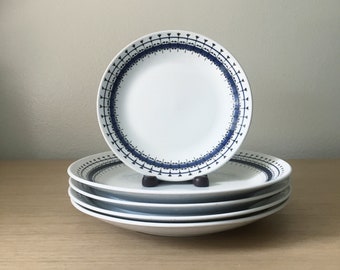 upsala ekeby sweden 'smide' plates set of 4
