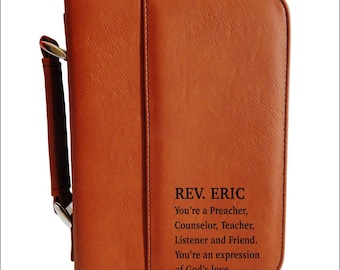 Christian Gifts for Pastor - Priest Gift - Appreciation Gift for Pastor - Bible Case - Fathers Day, BCL024